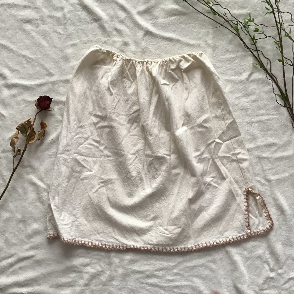 Off-White Homemade "Peasant" Style Boho Skirt